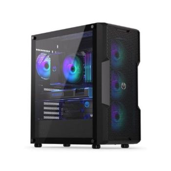 Torre ENDORFY Regnum 400 ARGB 4x120mm GPU 370mm Cristal Templado ATX Negro