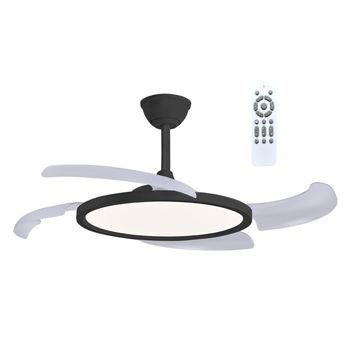 Ventilador led con aspas retráctiles key cct dim (43w)