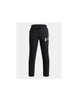 Pantalón Under Armour Rival Flc Cblck Grphc Jgr Niño Negro