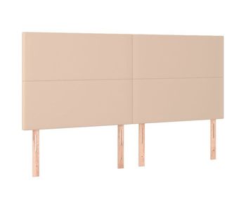 Cabeceros 4 unidades cuero sintético capuchino 80x5x78/88 cm alto