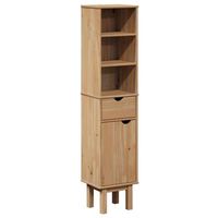 mueble de bano otta madera maciza de pino 35x30x159 cm vidaxl