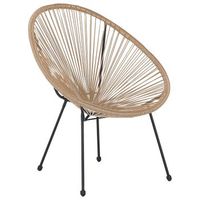 silla de balcon de ratan sintetico beige resistente a la intemperie sala de estar jardin bistro moderno acapulco