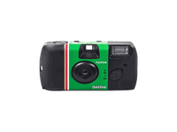 camara desechable - fujifilm quick snap flash 27 fotografias con verde
