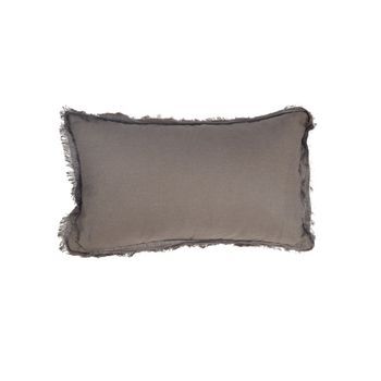 Funda De Cojín Lino Bazar Bizar Smoky Vibe Gris