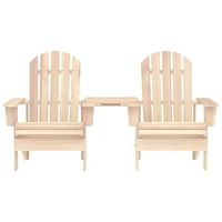 sillas de jardin adirondack con mesita madera maciza de abeto cfw515214
