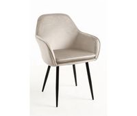 pack 4 sillas chic black - beige
