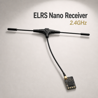 10 unidades de receptor nano elrs 24ghz 915mhz compacto crsf opciones de radio rx para piezas de construccion de drones fpv freestyle quadcopter