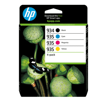 HP OfficeJet Pro 6200, Pack 4 cartuchos 934 K y 935 CMY