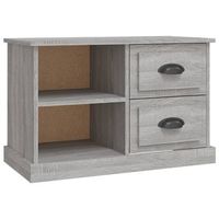 mueble tv  mueble de salon  armario tv madera contrachapada gris sonoma 73x355x475 cm