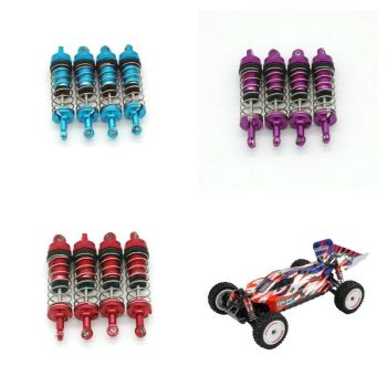 Amortiguador de aceite de metal mejorado para piezas de automóviles RC Wltoys 124008 124010 144001