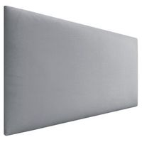 dhome cabecero de terciopelo liso 105x60 camas 105 - gris claro