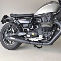 silenciador de escape moto guzzi v 9 -20 mistral conico corto par