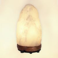 himalayan rare white salt lamp 1-2kg 14-17cm
