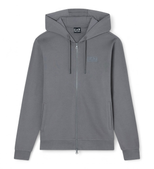 EA7 para hombre. 7M001490_AF17787 Sudadera Logo Series gris (XXL), Casual, Deportivo, Algodón, Sportswear, Multideporte
