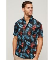 superdry para hombre m4010353a camisa hawaiana marino s casual modal manga corta