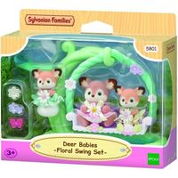 sylvanian famila columpio de flores para bebe ciervo epoch 5801