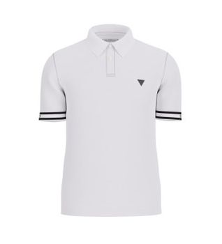 Guess para hombre. M6GP60K3076 Polo Lyle Ss (M), Blanco, Casual, Algodón, Manga corta