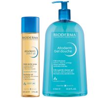 bioderma atoderm glowing skin bundle