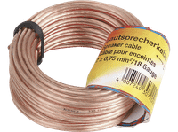 cable audio - hama 00205141 2 x 075 mm 10 m transparente