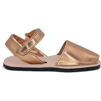 pisamonas sandalias menorquinas metalizadas blanditas suela flexible para nina