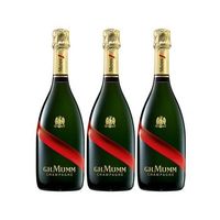 pack 3 mumm grand cordon  francia champagne 75 cl 120