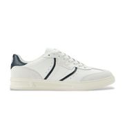 fred perry para hombre b1322-303 zapatillas de piel b4 blanco 45 plano cordones casual