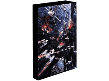Cuadro con luz - Sherwood Star Wars Death Assault, 40 cm, Multicolor