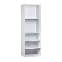modulo armario con 5 estantes blanco