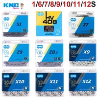 cadena kmc mtb 1 6 7 8 9 10 11 cadena de bicicleta de 12 velocidades cadenas de bicicleta urbana de marcha unica x8 x9 x10 x11 x12 piezas de ciclismo para shimano