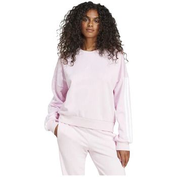 adidas Jersey Sweatshirt Essentials 3 Stripes rose para mujer