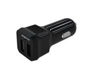 cargador approx para coche 2 usb 5v 24ah color negro appusbcar24b