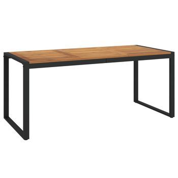 Mesa De Jardín | Mesa De Exterior Con Patas En U Madera Maciza Acacia 180x90x75 Cm