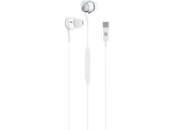 Auriculares - Music Sound AIR CAPSULE, De cable, Escucha inmersiva, Blanco