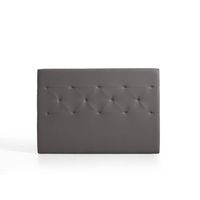 cabecero zafiro para cama de 140 de polipiel gris 154x115x8 matris