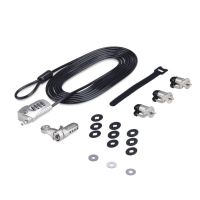 candado de seguridad startech k-slot cable 3m combinacion antirrobo negro plata