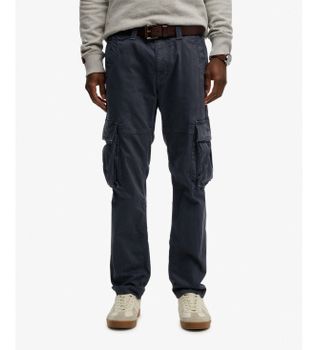 Superdry para hombre. M7011132A Pantalón Core Cargo marino (33/32), Casual, Algodón