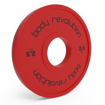 2x Discos Fraccionales Para Pesas De 2,5 Kg - Metal Recubierto De Goma