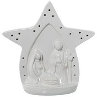 figura natividad blanco brillo