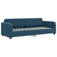 cama para adulto  cama individual  sofa cama sin colchon terciopelo azul 80x200 cm