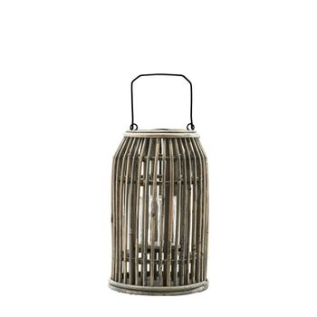 Farol de ratán beige h32