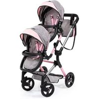 carrito gemelar de munecas con bolso mariposa