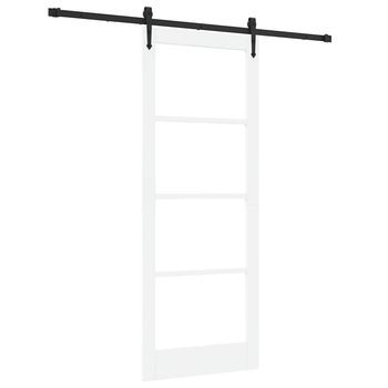 Puerta Corredera Y Negro 83 X 211 Cm Vidaxl