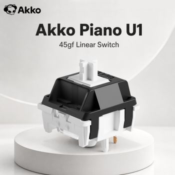 Interruptor de Teclado Mecánico Lineal Akko U1 Piano, 45 Piezas