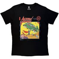 dessins animes camiseta action comics para mujer