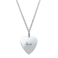 cadena de acero inoxidable con colgante corazon de acero inoxidable
