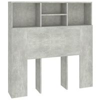 mueble cabeceropanel de cabecero gris hormigon 100x19x1035 cm
