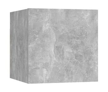 Vidaxl mesita de noche madera de ingeniería gris hormigón 30,5x30x30cm
