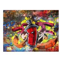 papel pintado 3d - graffiti monster 200x154 cm