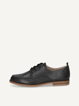 CAPRICE Low shoes, blue, made of Leather with Block heel, Size 41