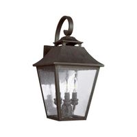 aplique de pared de exterior galena 3 luces